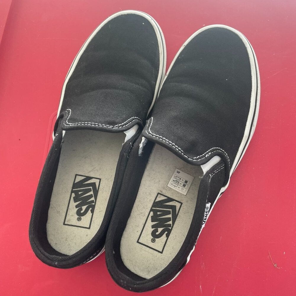 VANS Classic Slip-on Black Canvas Shoes
